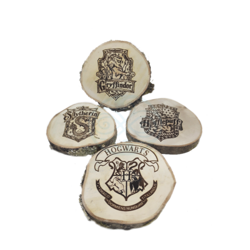 Rodajas de madera Harry Potter personalizadas tamaño pequeño